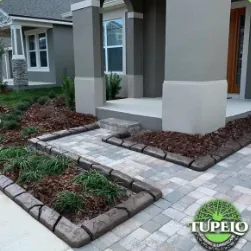 Tangier Slate curbing, finished job